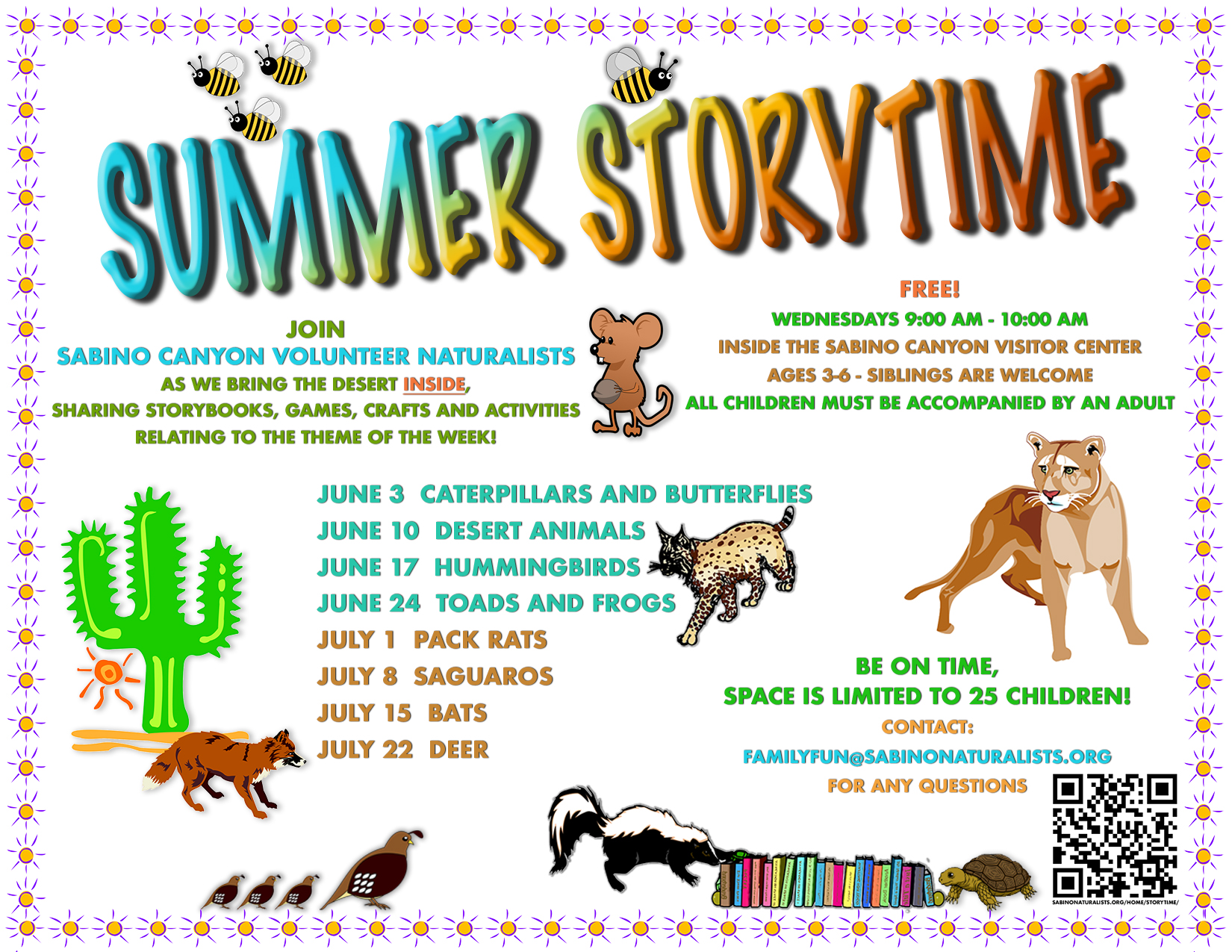 Sabino Canyon Summer Storytime