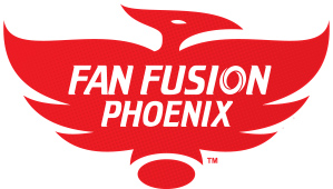 Red logo showing a stylized phoenix bird design with 'Fan Fusion Phoenix' written in white letters in the center.