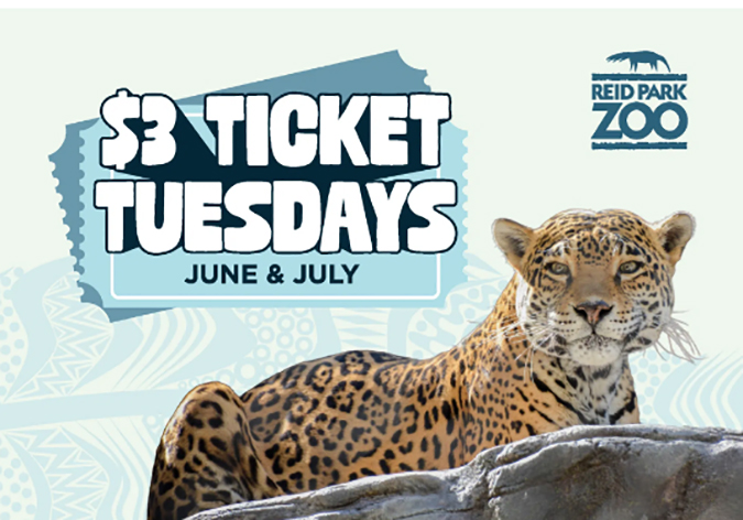 $3 Tuesdays at Reid Park Zoo