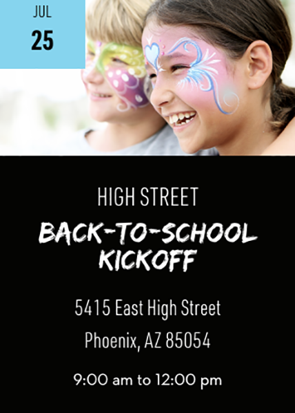 High Street Back to School Kickoff