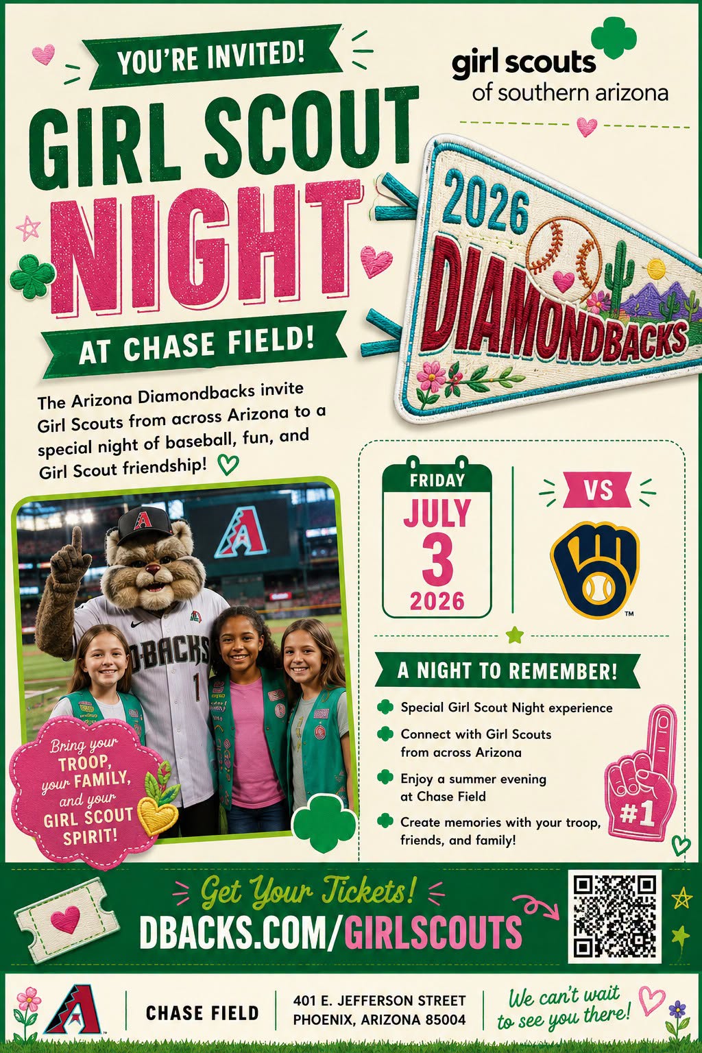 Girl Scout Night at Arizona Diamondbacks