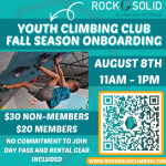 Rock Solid Youth Climbing Club Onboarding