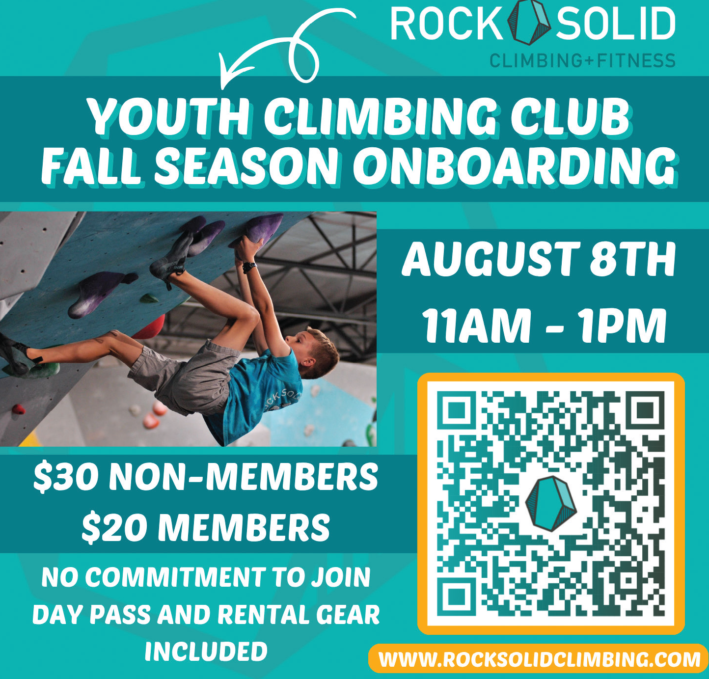 Rock Solid Youth Climbing Club Onboarding