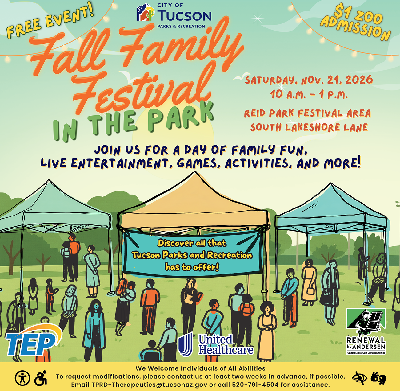 Tucson Parks & Rec Fall Family Festival